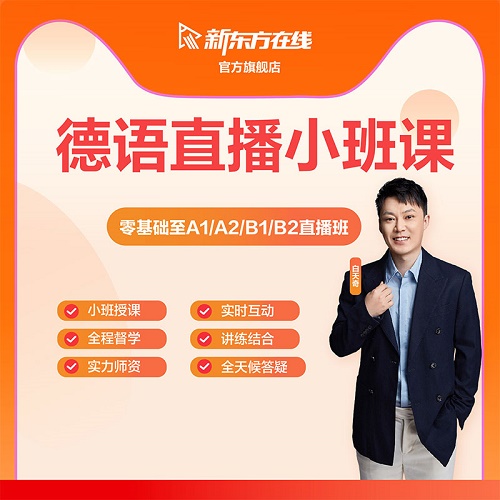 新東方德語(yǔ)直播小班課4-12人 0-A1/A2/B1/B2