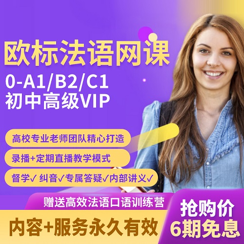 水木法语零基础a1a2b1b2c1视频网课 自学入门课程