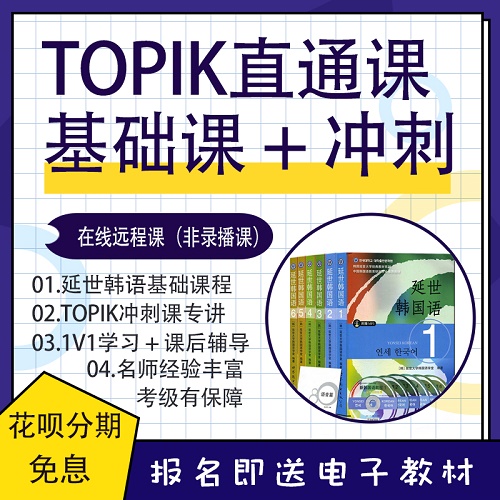 TOPIK考级班线上课 1v1考级保障班