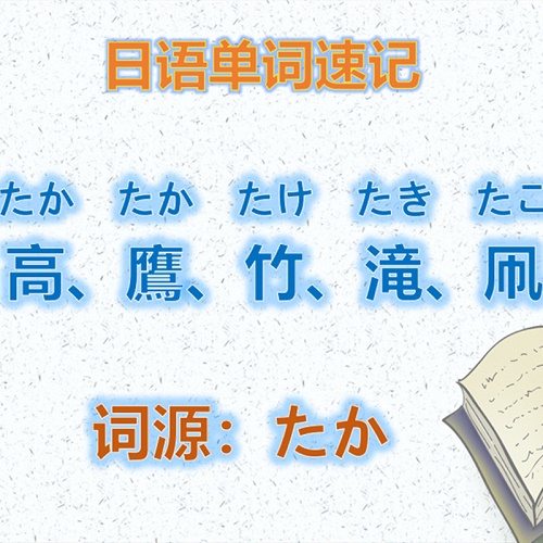 日语速记单词500个课程 动漫日语