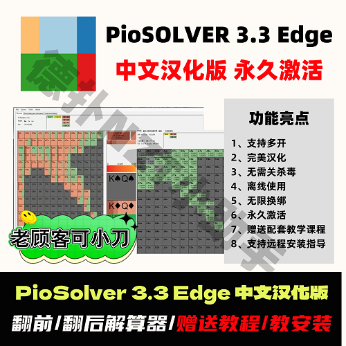 Piosolver中文破解版 求解策略軟件