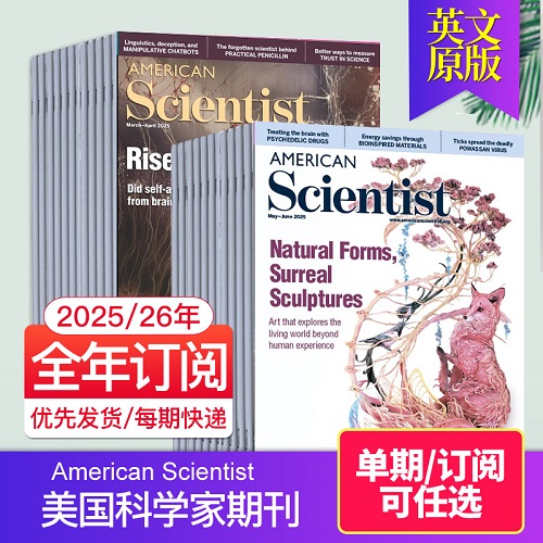 【單期/訂閱】American Scientist 美國科學家期刊 英文原版